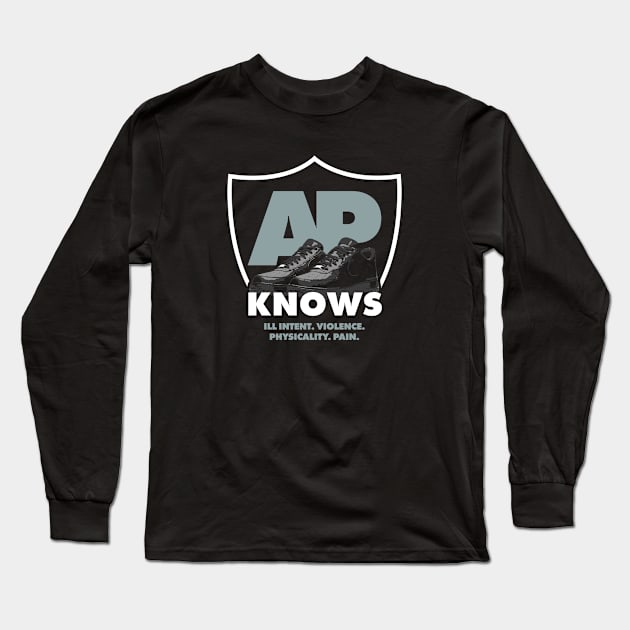 AP KNOWS Long Sleeve T-Shirt by Side Grind Design